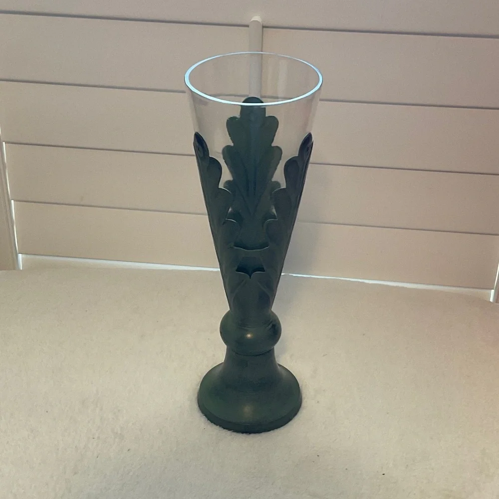 Artisan Crafted Dark Green Vase